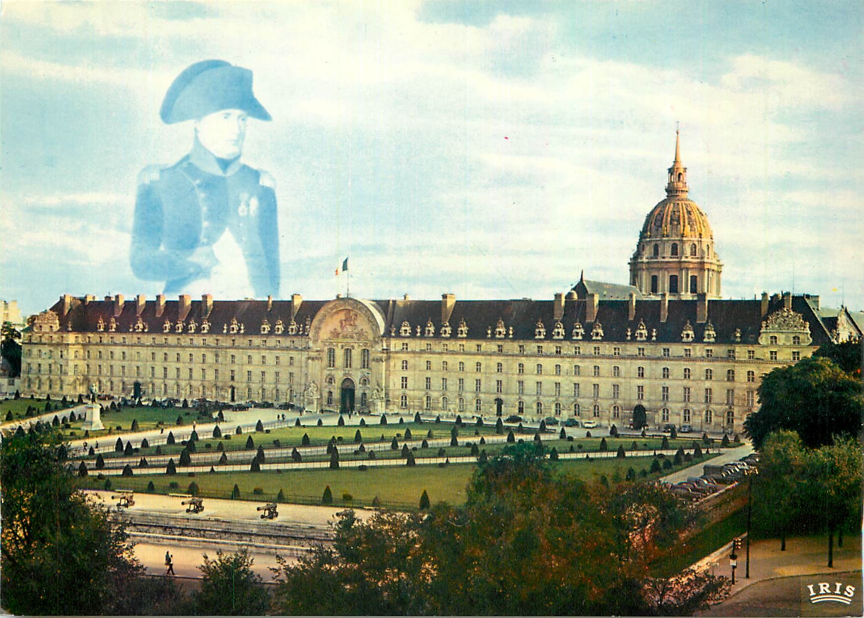 CPM Paris Facade de l'Hotel des Invalides dont le dome abrite le cercueil de Napoleon 