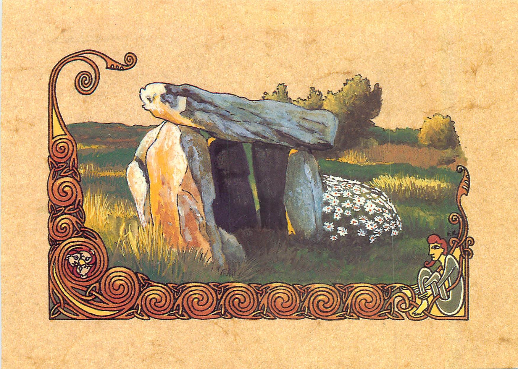 CPM Esprit Celte Le dolmen dans la lande ou la maison des korrigans 