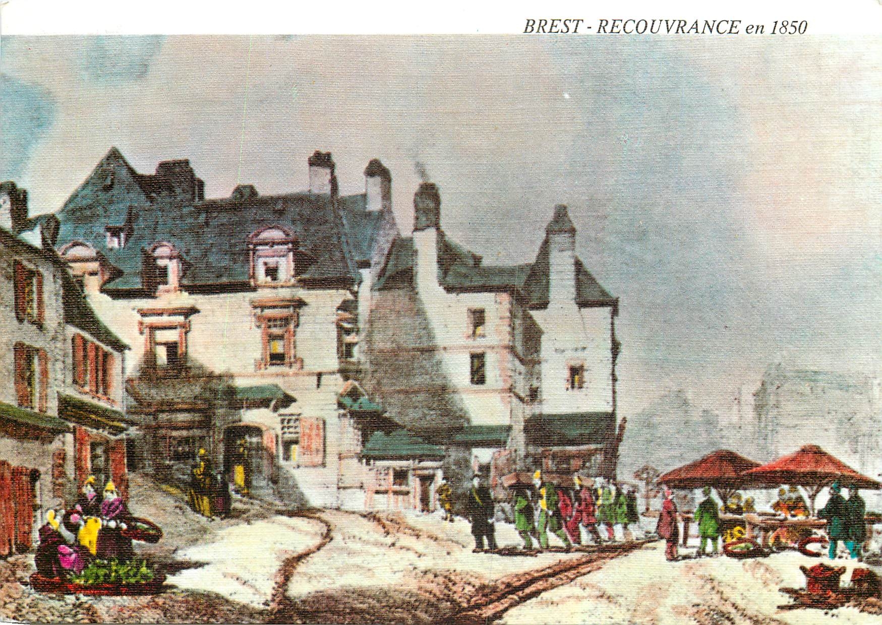 CPM Brest le quartier de Recouvrance en grande partie detruit par les bombardements 