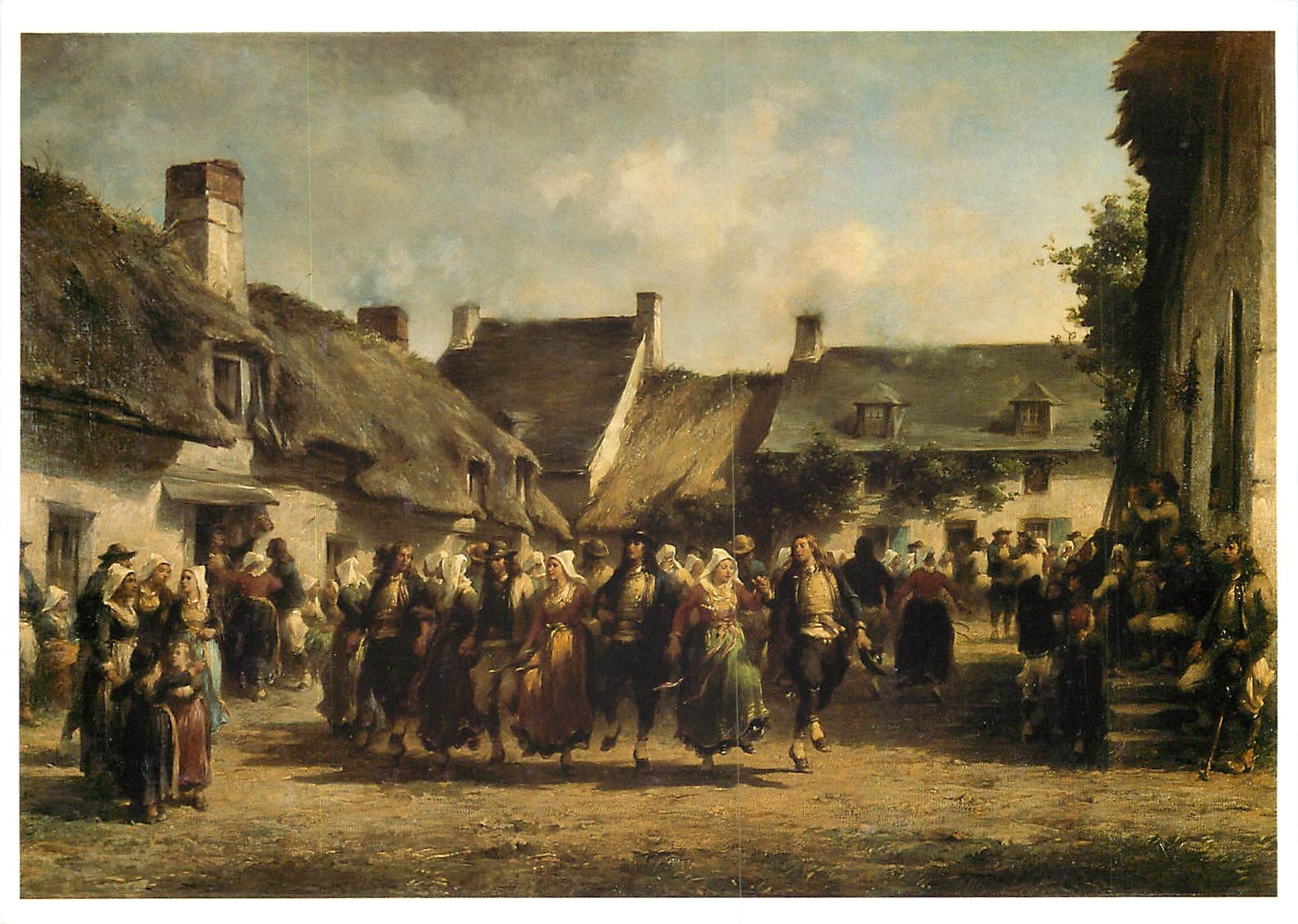 CPM Adolphe Leleux Une noce en Bretagne 