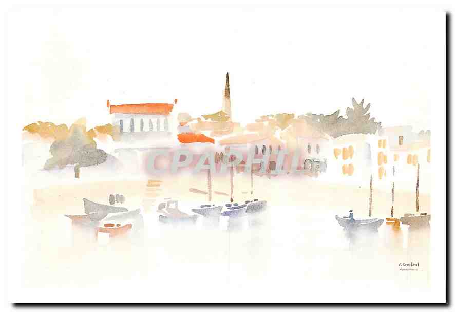 CPM Evocation Aquarelle de Chantal Crestant 