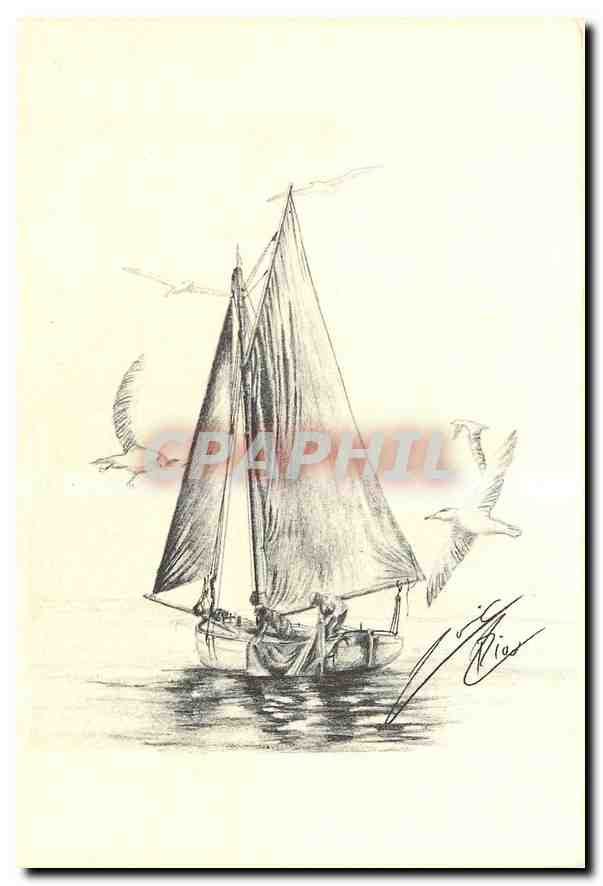 CPM Type Bateau de Peche 