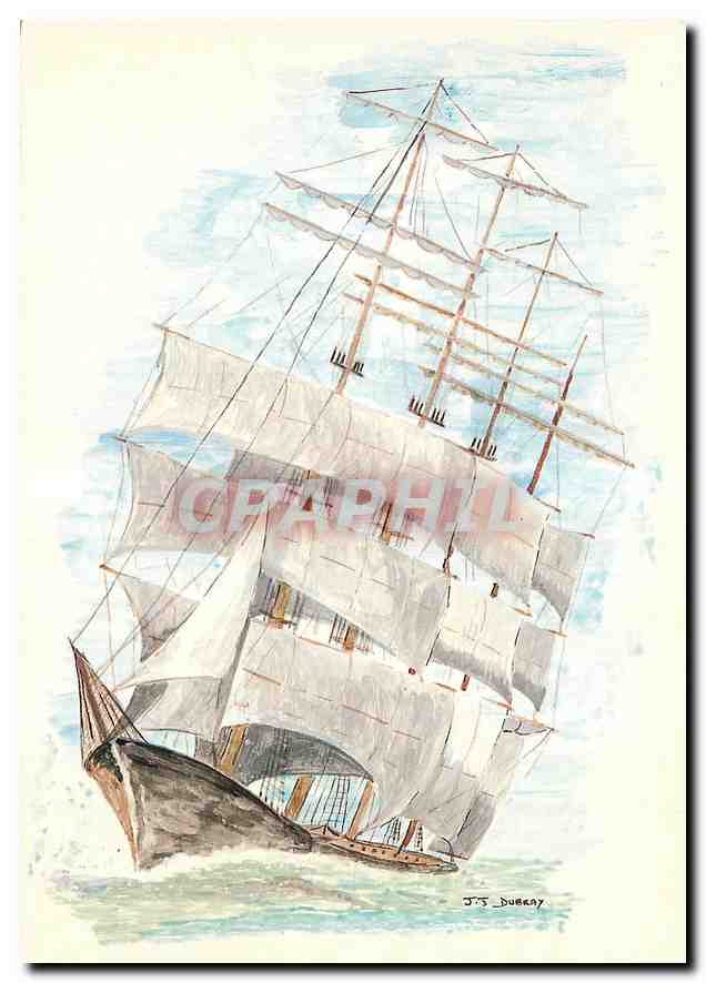 CPM Baudelaire Aquarelle de JJ Doubray 