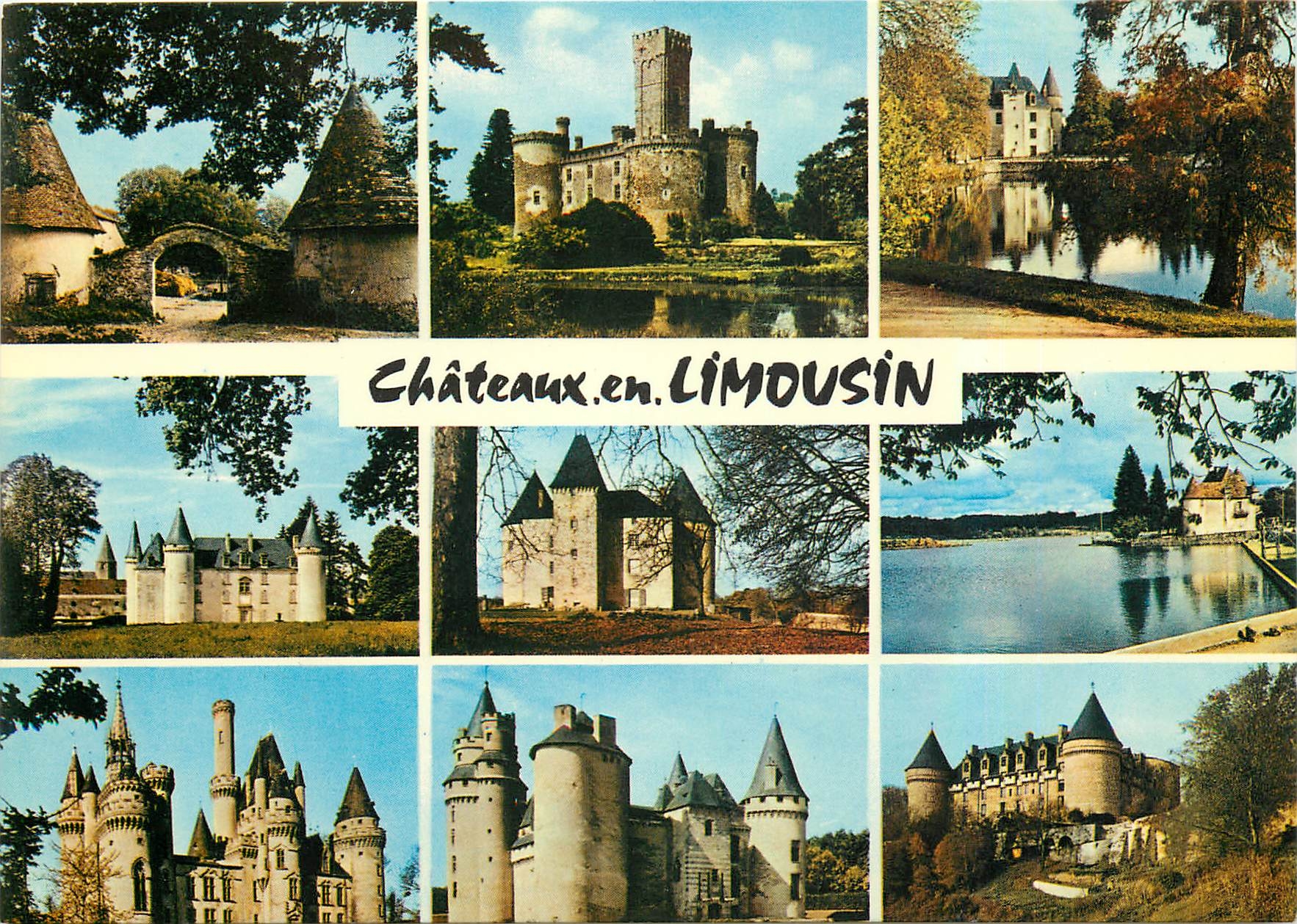 CPM Chateaux en Limousin Brignac Montbrun Nieul Nexon Brie Ballerand Bagnac Coussac Bonneval Rocheco
