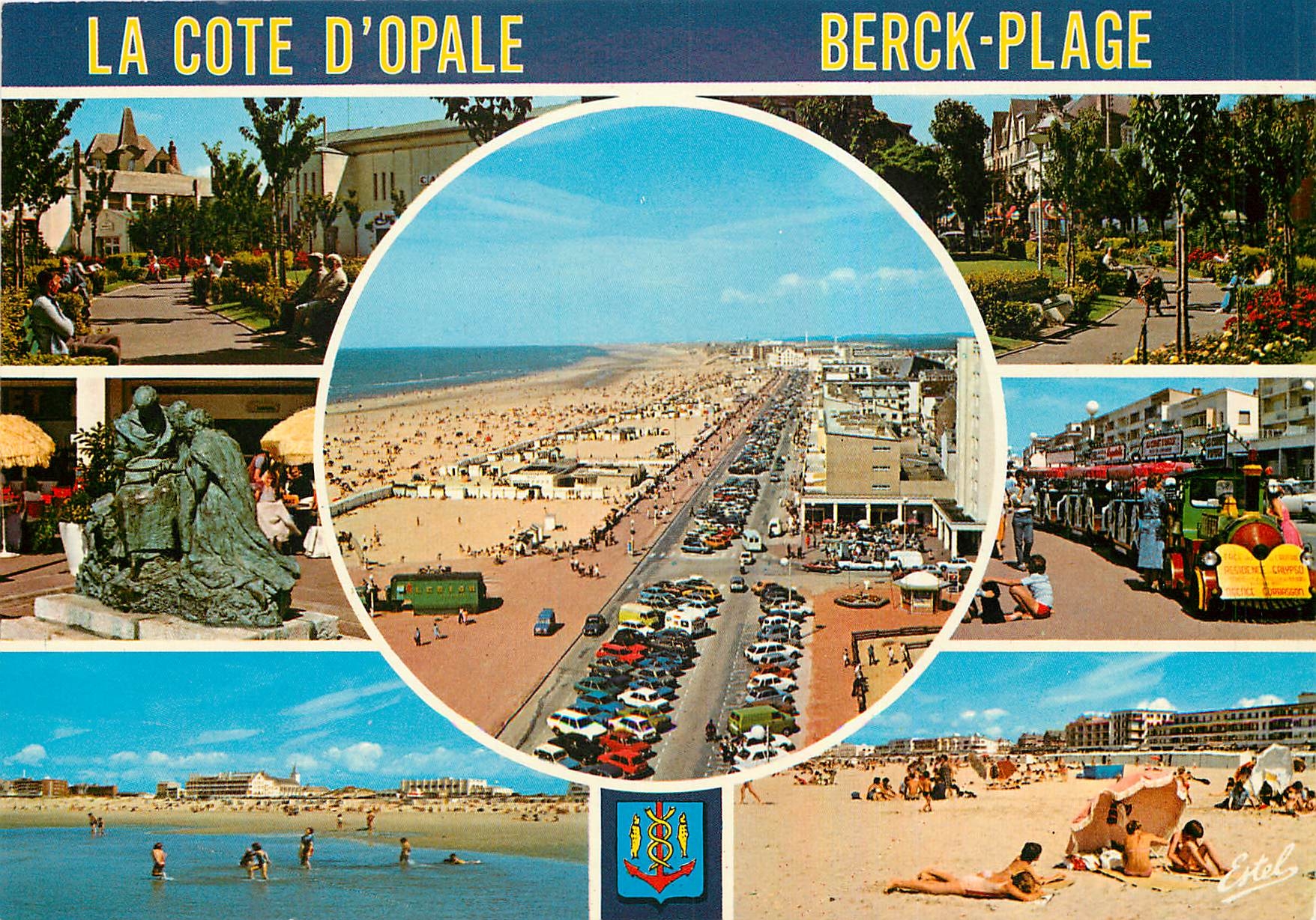 CPM La Cote d'Opale Berck Plage Pas de Calais Les jardins du Casino 