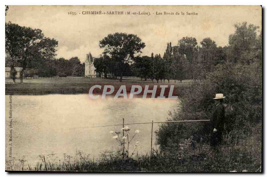 Chemire-Sarthe -Les Bords de la Sarthe - CPA