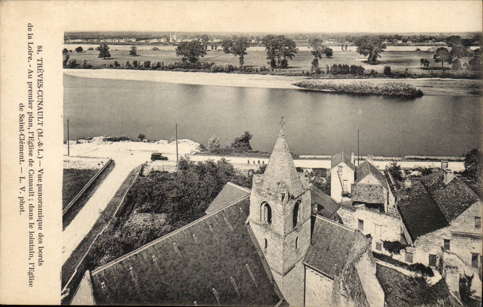 Treves Cunault- Vue panoramique des bords de la Loire -CPA