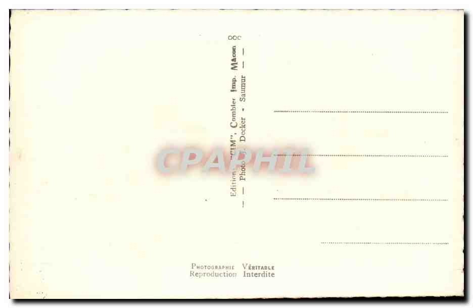 Saumur- La Nuit - CPA — Rückseite