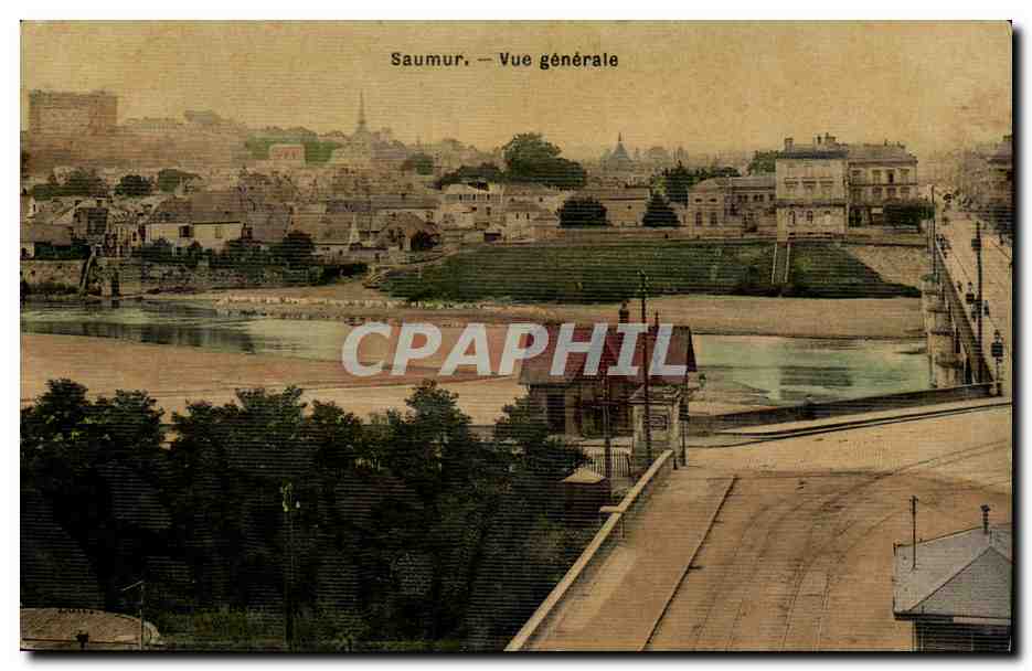 Saumur- Vue generale - CPA