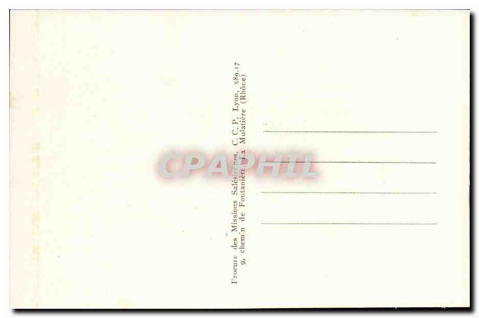Nippon I — Sous les cerisiers en fleurs, les longues barques glissent... — Missions Salésiennes — Verso