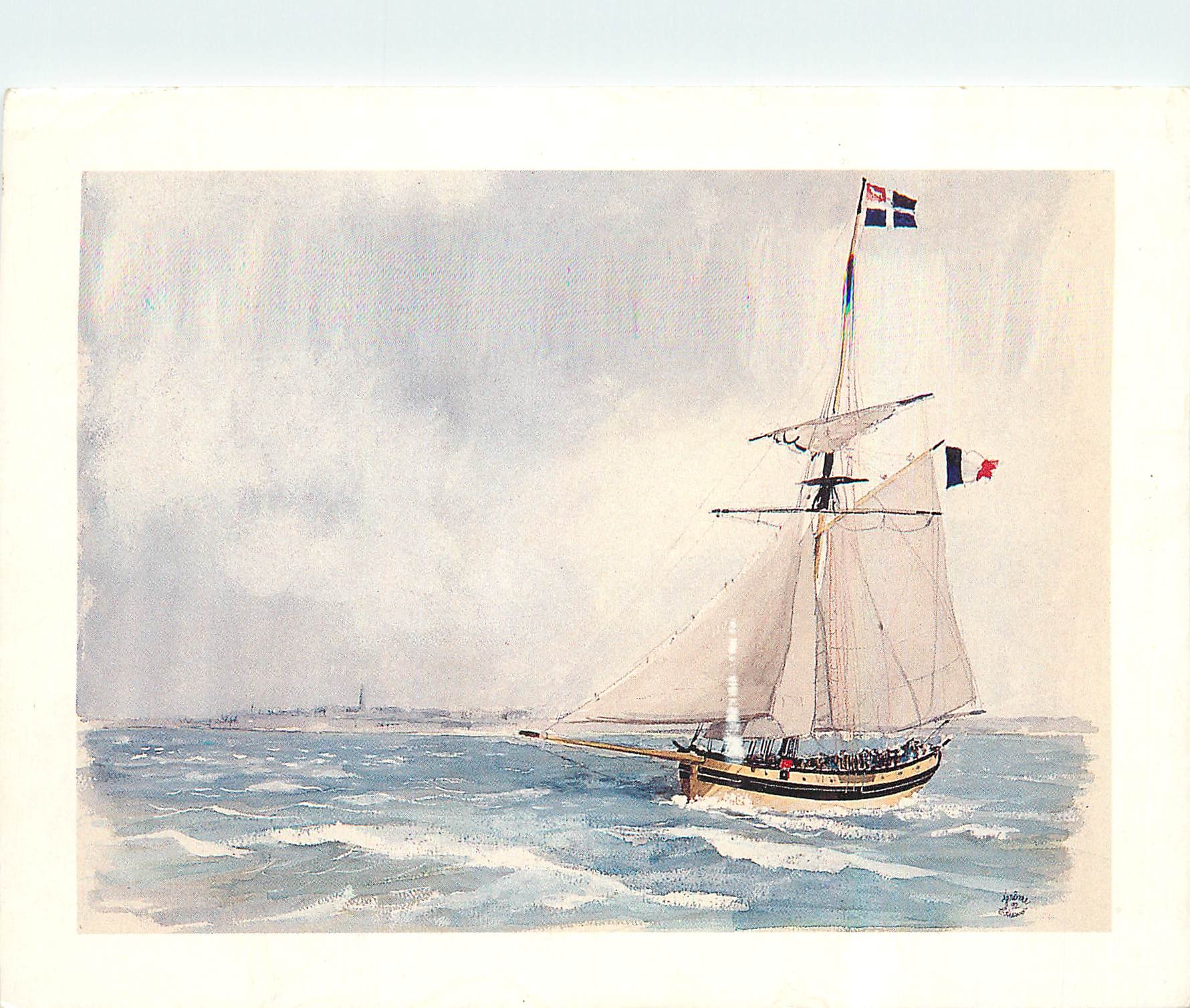Le Renard - Cotre corsaire devant Saint-Malo — Jérôme Couasnon — Éditions Yves Lambert