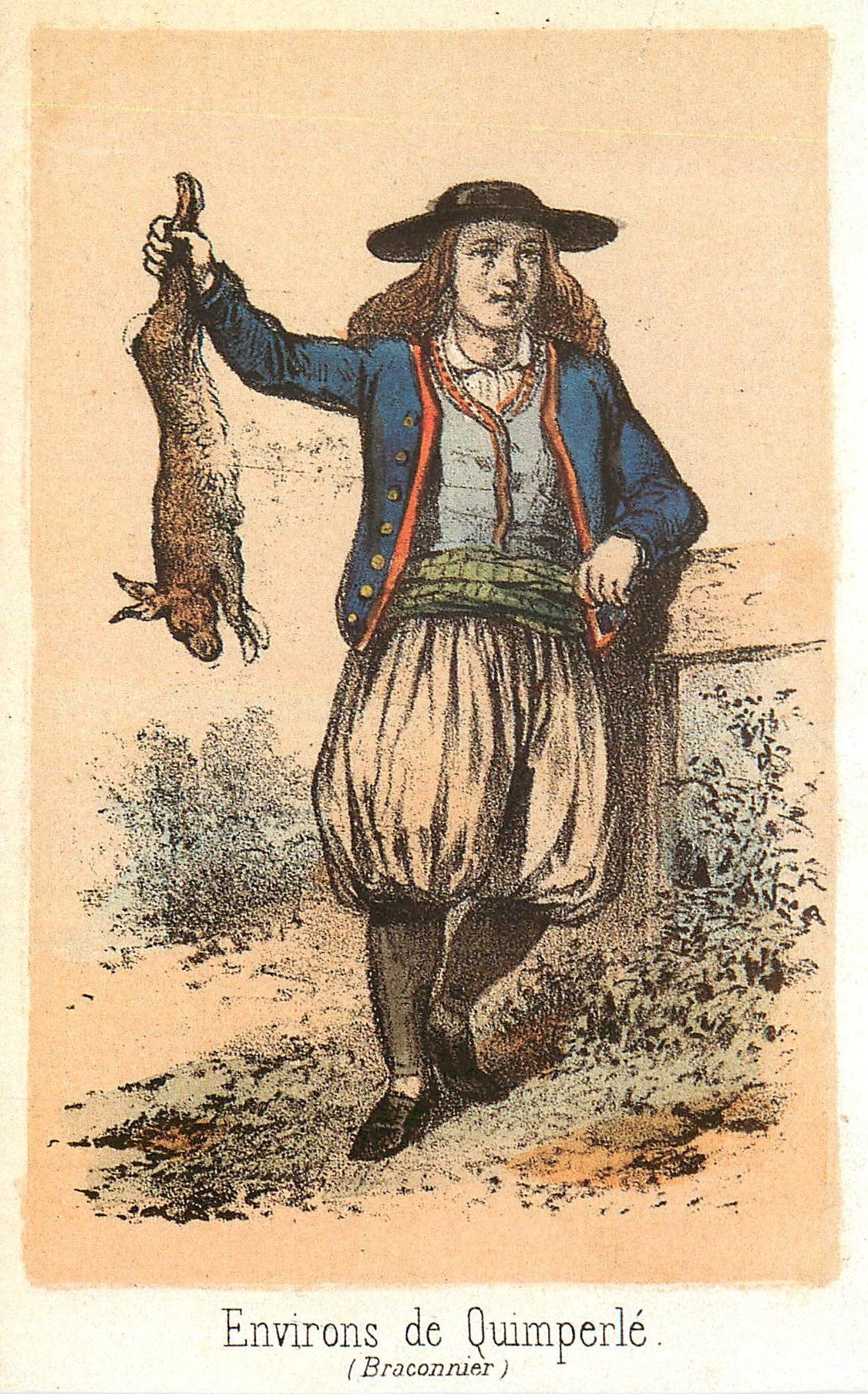 CPM Braconnier des environs de Quimperle Finistere Souvenir de la Basse Bretagne 