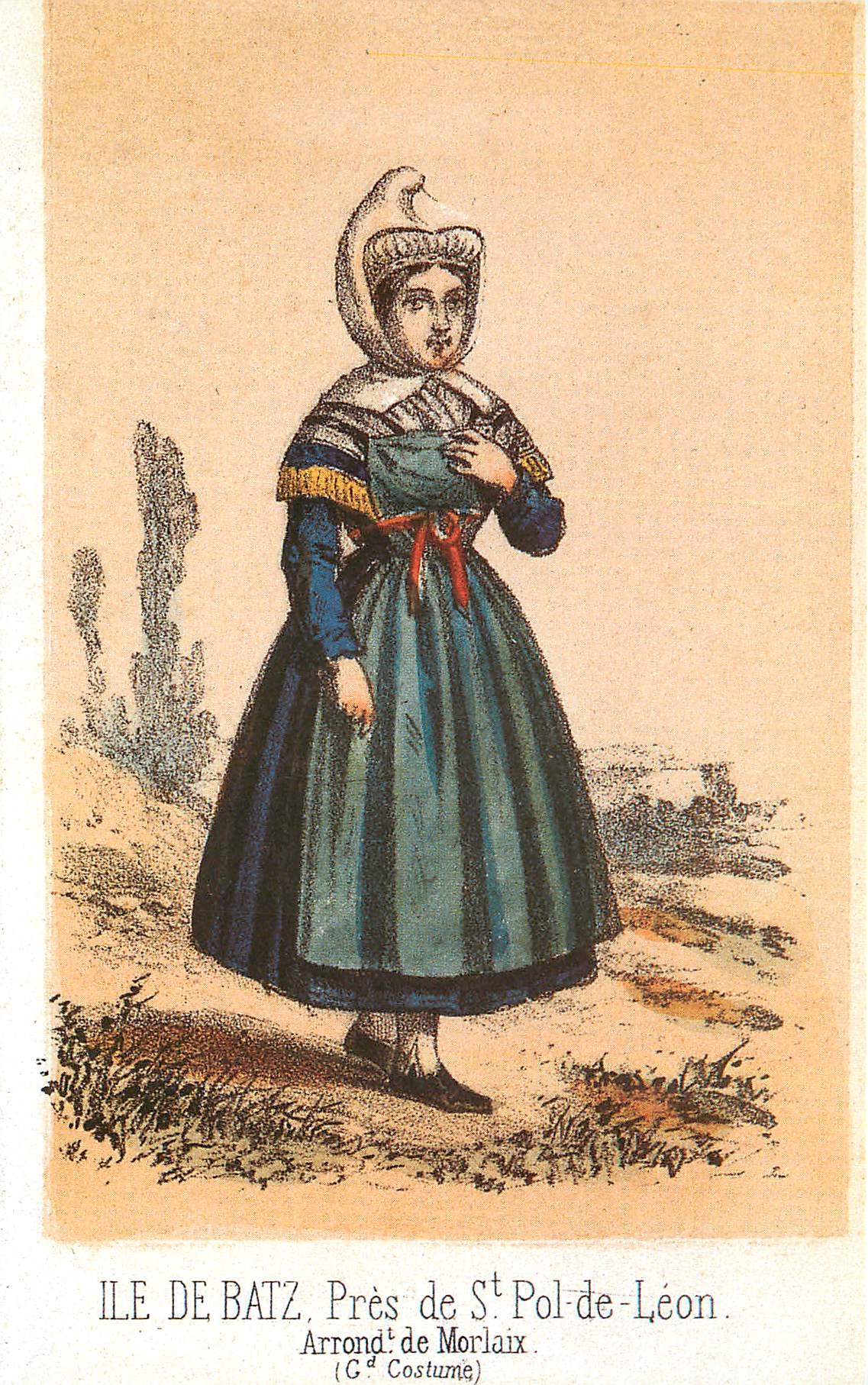 CPM Femme de Bourg de Batz Loire Atlantique Souvenir de la Basse Bretagne 