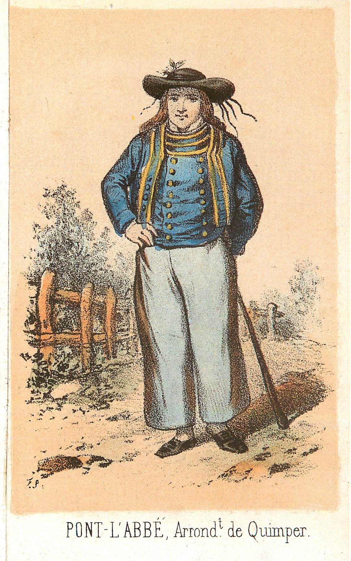 CPM Homme de Pont l'Abbe Finistere Souvenir de la Basse Bretagne 