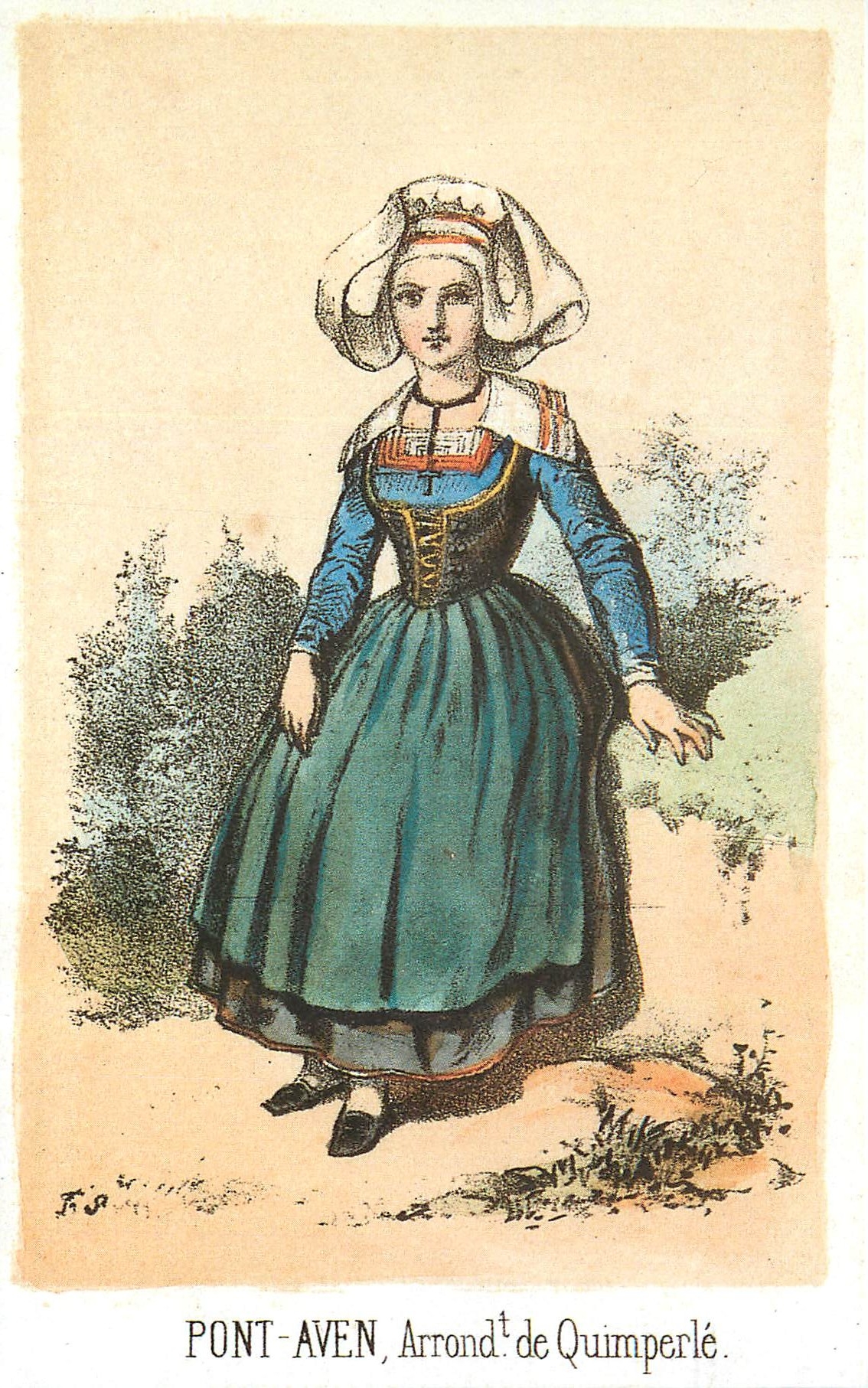 CPM Femme de Pont Avers Finistere Souvenir de la Basse Bretagne 