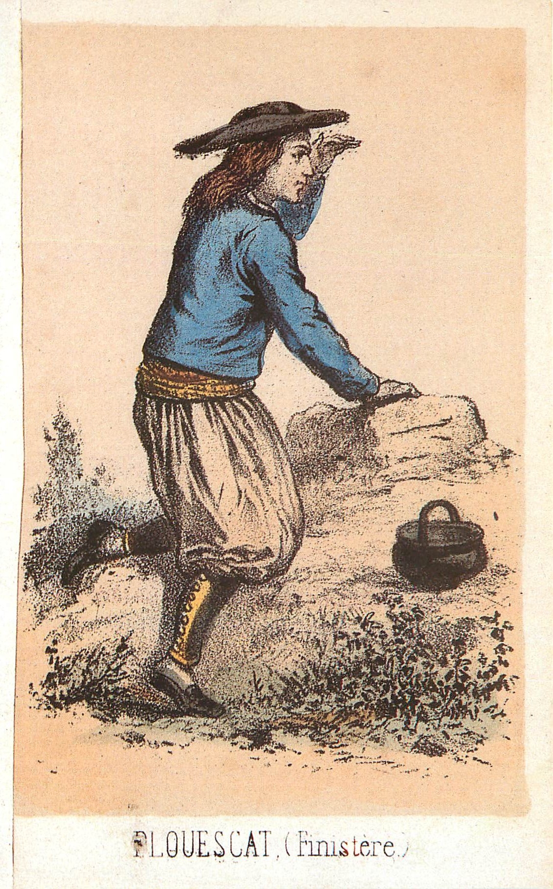CPM Homme de Plouesant Finistere Souvenir de la Basse Bretagne 