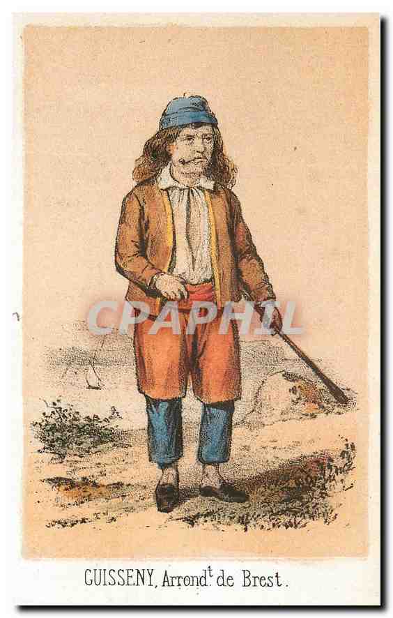 CPM Homme de Guisseny Finistere Souvenir de la Basse Bretagne 