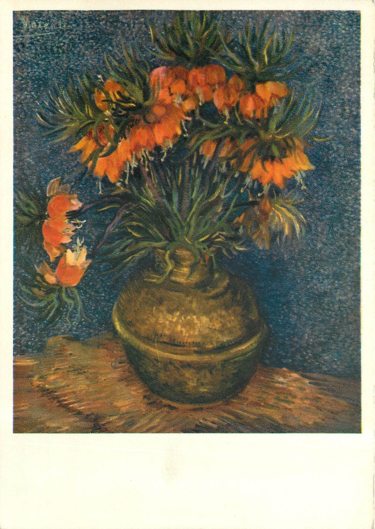 CPM V Van Gogh Fritillaires dans un vase de cuivre Musee du Louvre 