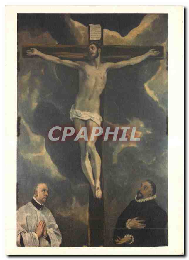 CPM Peinture Espagnole XVI XVIII Le Christ en croix Musee du Louvre 
