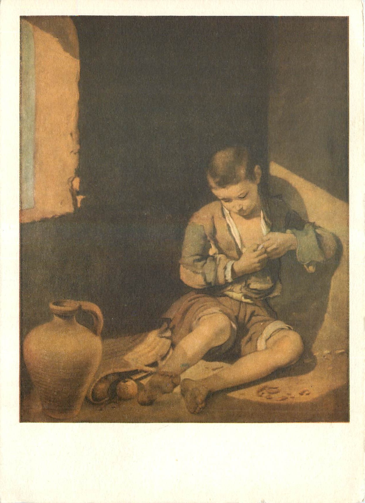 CPM Bartolome Esteban Murillo Seville 1618 1652 Le jeune mendiant Musee du Louvre 