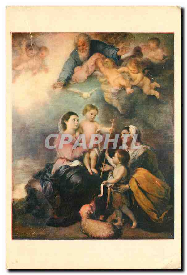 CPM Musee du Louvre Sainte Famille Murillo 