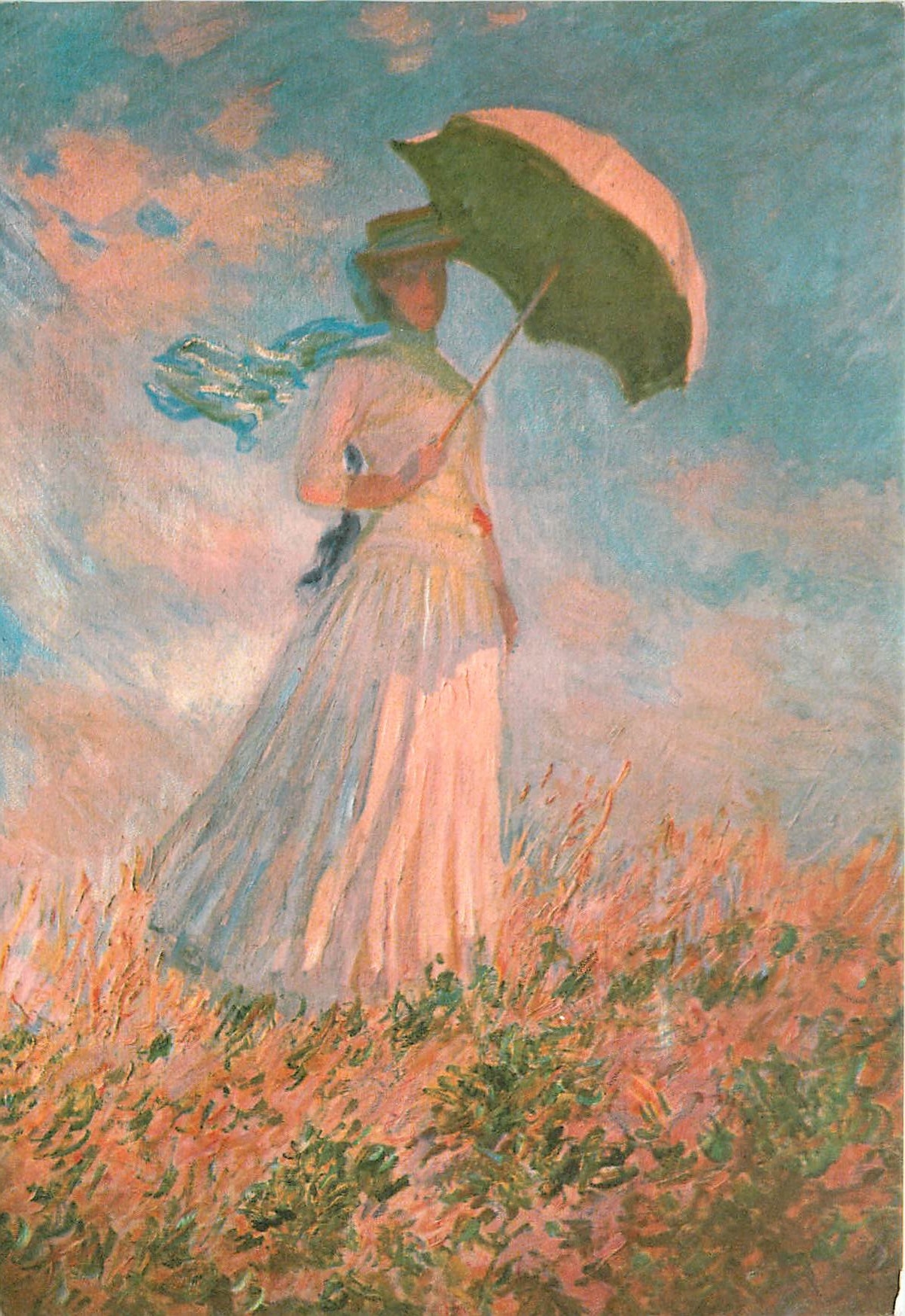 CPM Monet 1840 1926 Femme a l'umbrelle 