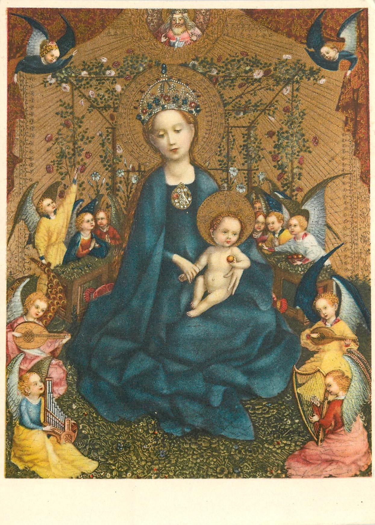 CPM St Lochner Madonna im Rosenhag 