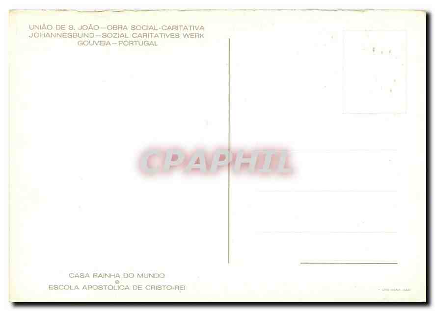 CPM Casa Rainha do Mundo Escola Apostolica de Cristo Fiei  — Rückseite
