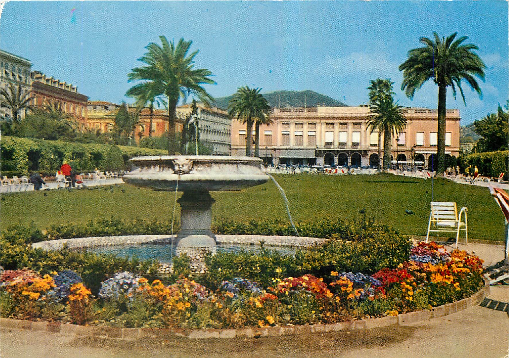 CPM Cote d'Azur Nice Les Jardins Albet au land Le Casino Municipal 