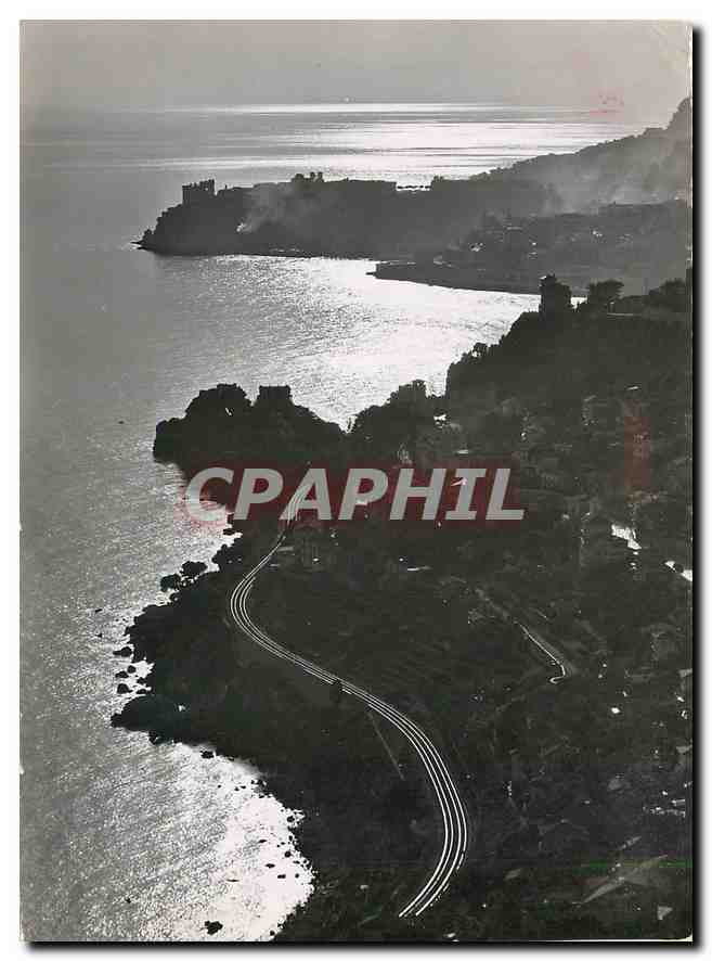 CPM Roquebrune Cap Martin Contre jour Au fond le Rocher de Monaco 