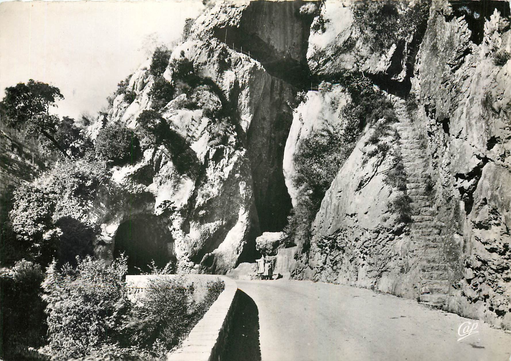 CPM Les Gorges du Loup Les escaliers de la cascade des Gourmes 