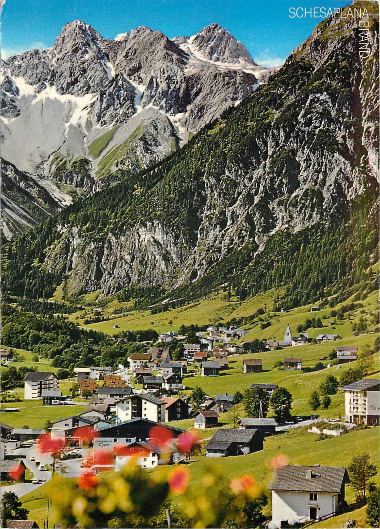 CPM Ferienort Brand gegen die Schesaplana Vorarlberg Osterreich 