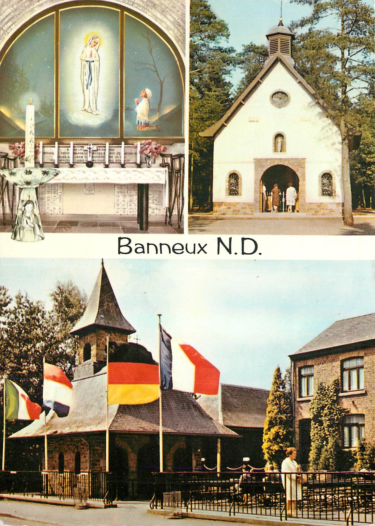 CPM Banneux ND Aux piecs de la Vierge 