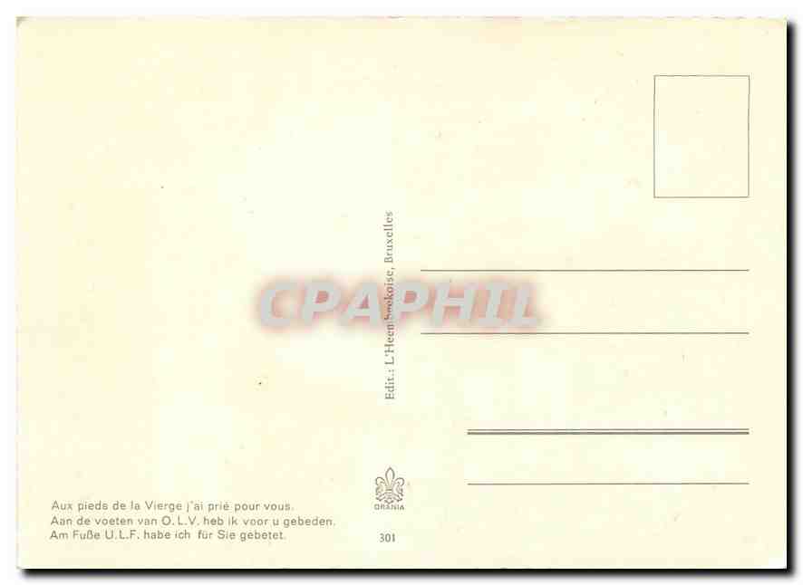 CPM Banneux ND Aux piecs de la Vierge  — Rückseite