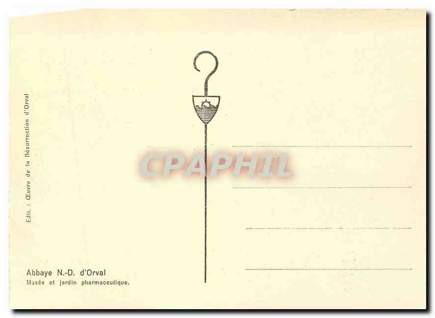 CPM Abbaye ND de d'Orval Musee et jardin pharmaceutique  — Back