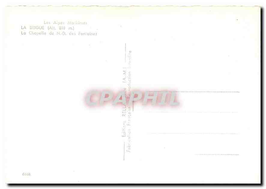 CPM La Brigue AM Judas vend son maitre et accepte le prix  — Verso
