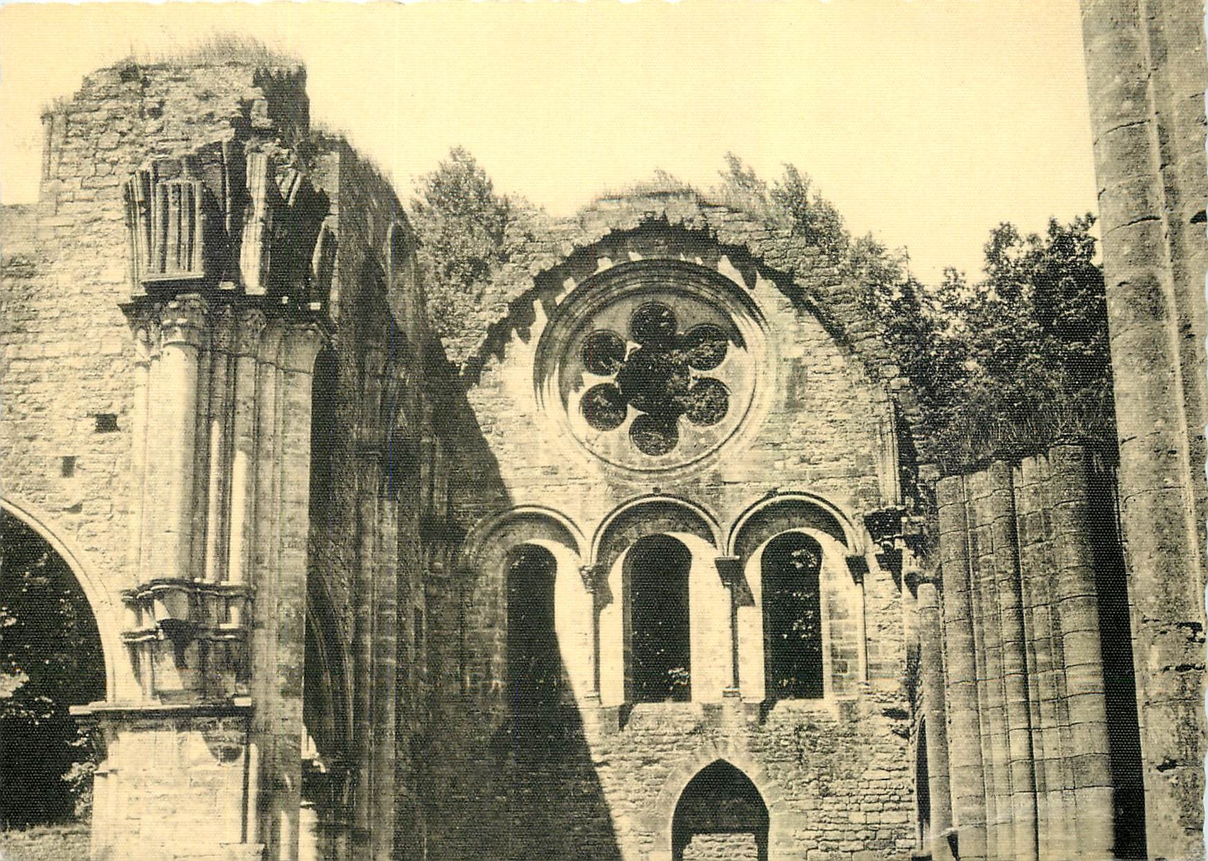 CPM Abbaye de ND d'Orval Rosace de l'ancienne eglise 