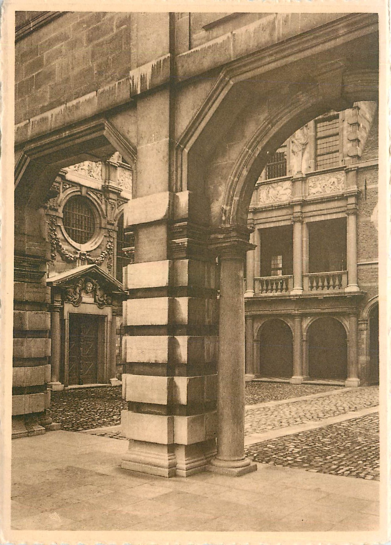 CPM Maison de Rubens Anvers Detail portique 