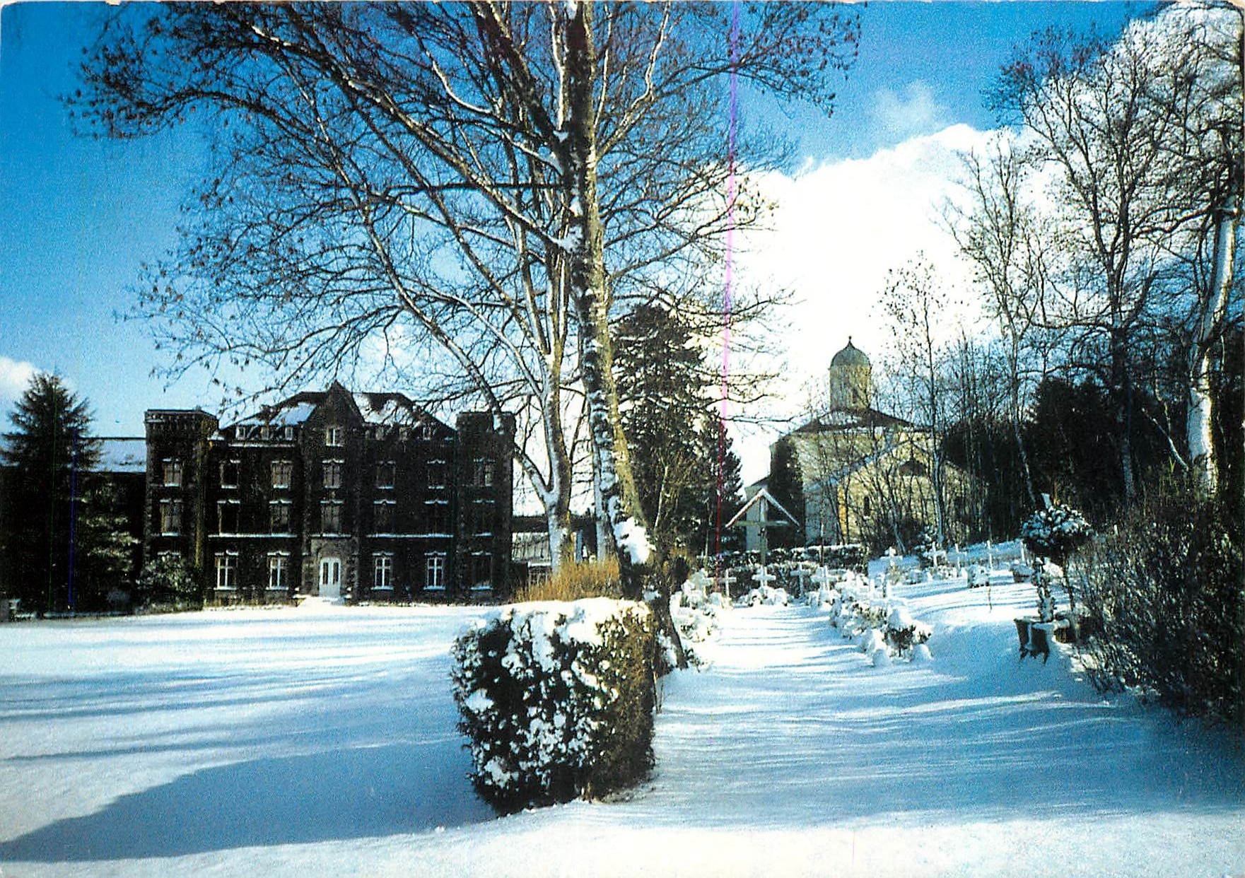 CPM Chevetogne Monastere eglise byzantine et cimetiere 