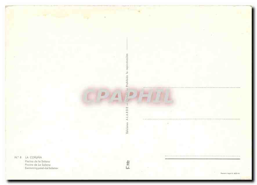 CPM La Coruna  — Back