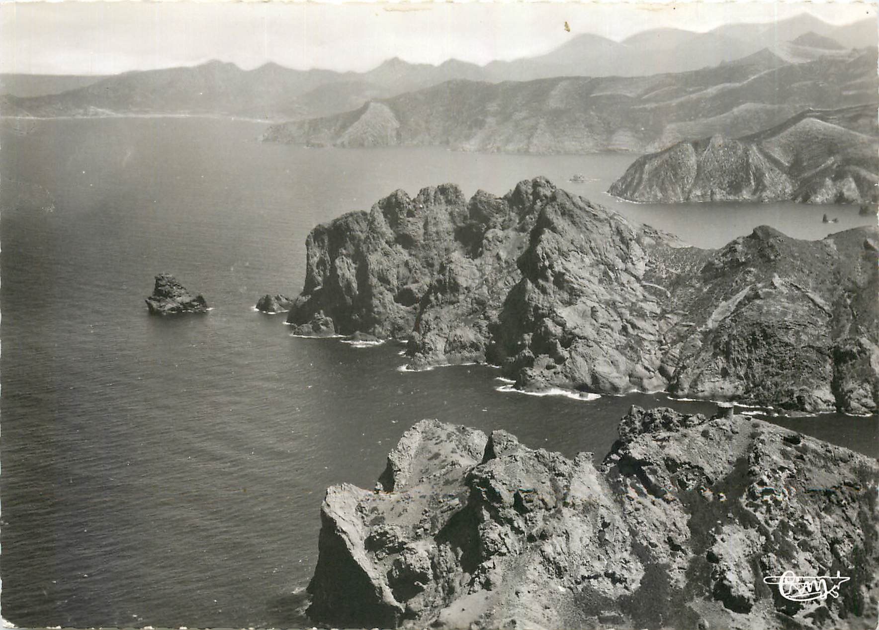CPM Girolata Corse Vue aerienne de la Pointe de Palazzo 