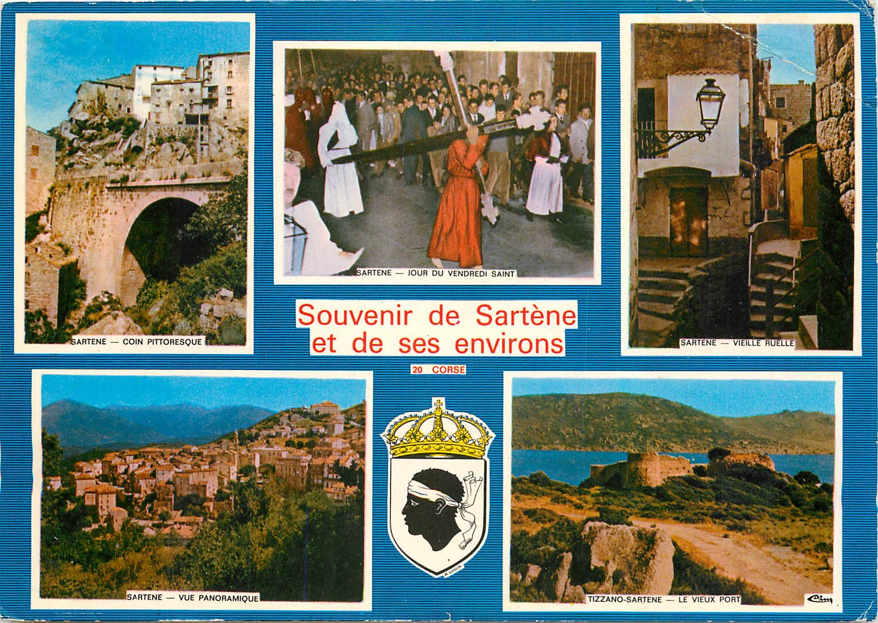 CPM Corse Ile de Beaute Paradis d'ete Souvenir de Sartene et de ses environs 