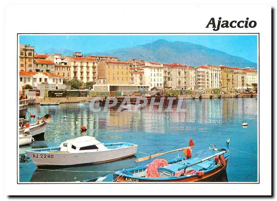 CPM Corse Ile de Beaute Paradis d'ete Ajaccio Le port 