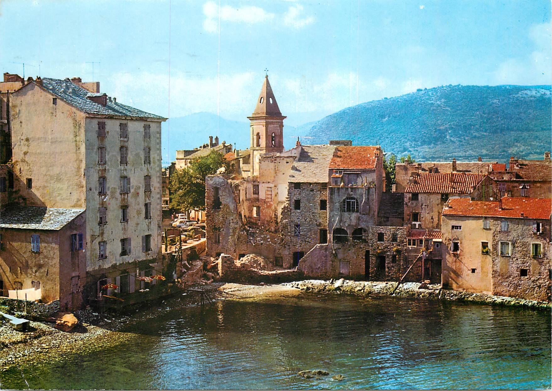 CPM Corse Ile de Beaute Souvenir de Saint Florent Un coin du village 