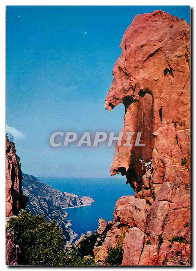 CPM Corse Ile de beaute Paradis d'ete Piana Les calanche de Piana 