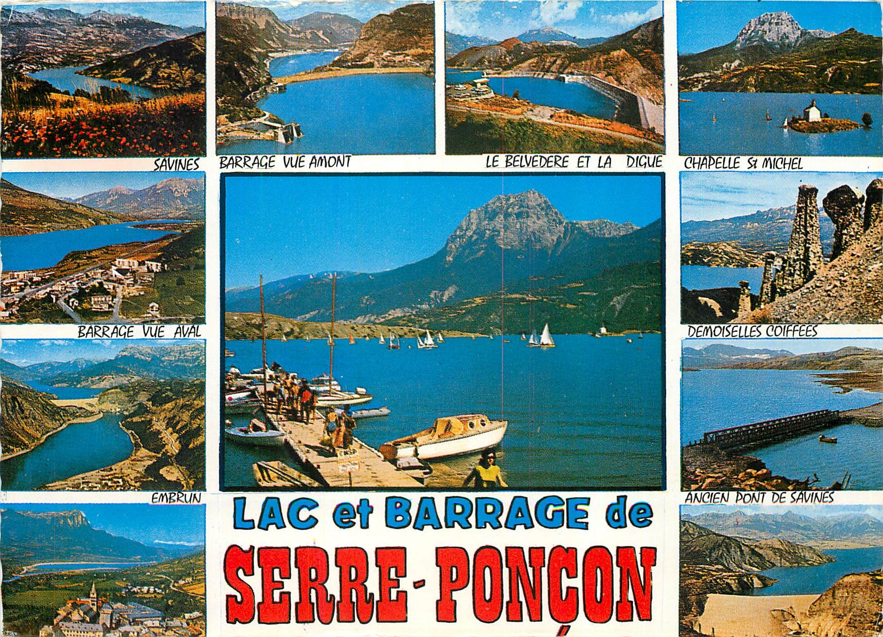 CPM Lac et Barrage de Serre Poncon Hautes Alpes 