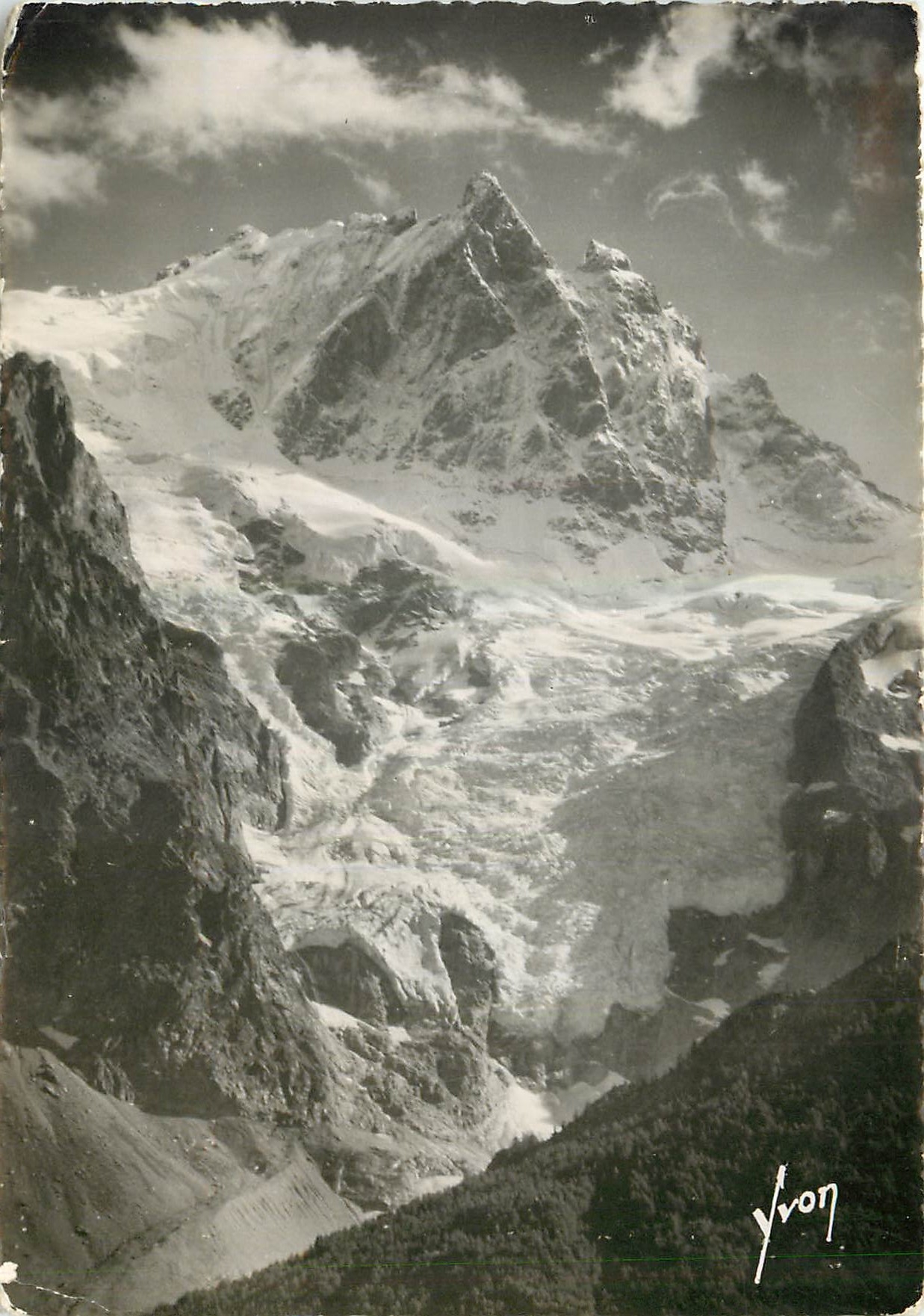 La Meije, Grand Pic 3.983 mètres — et le Glacier de la Meije — Yvon