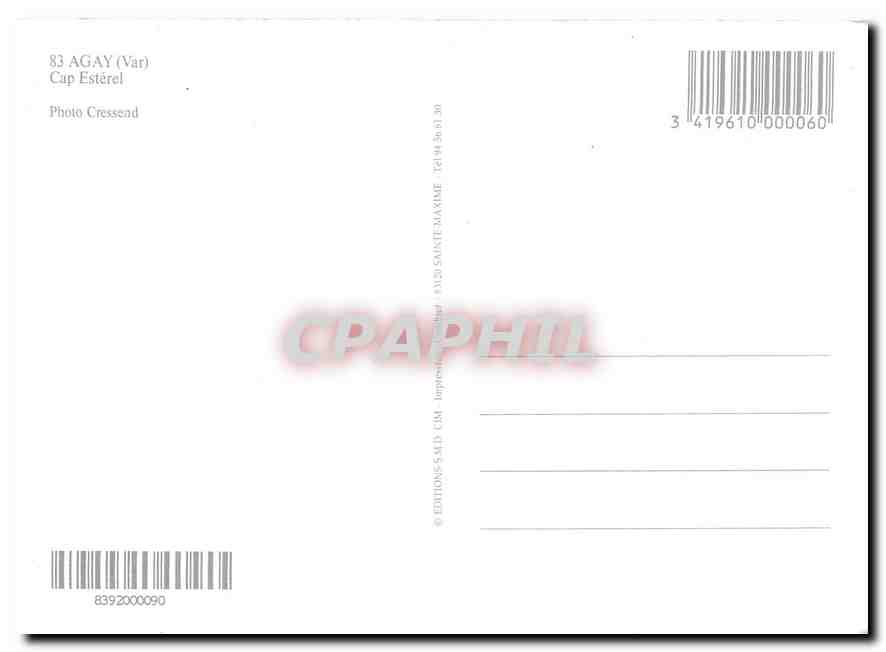CPM Cap Esteral Agay  — Rückseite