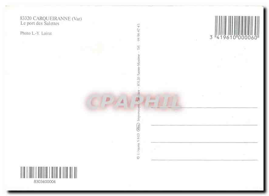 CPM Carqueiranne  — Rückseite