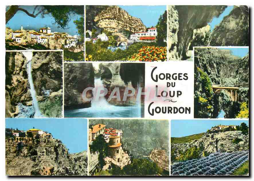 CPM Excursion des Gorges du Loup Gourdon AM 